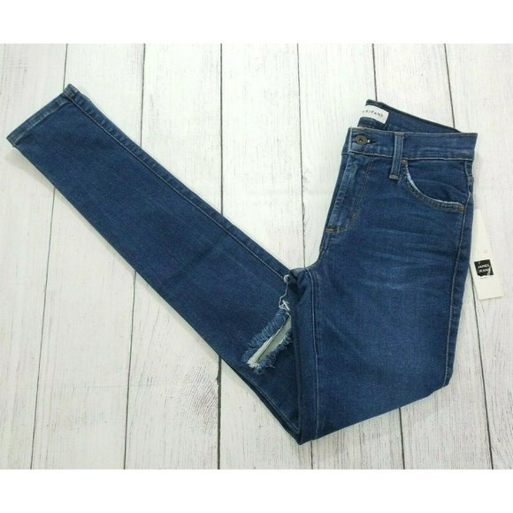 James Jeans Twiggy Mid-Rise Legging Ripped Jeans Size 26 - Picture 1 of 5